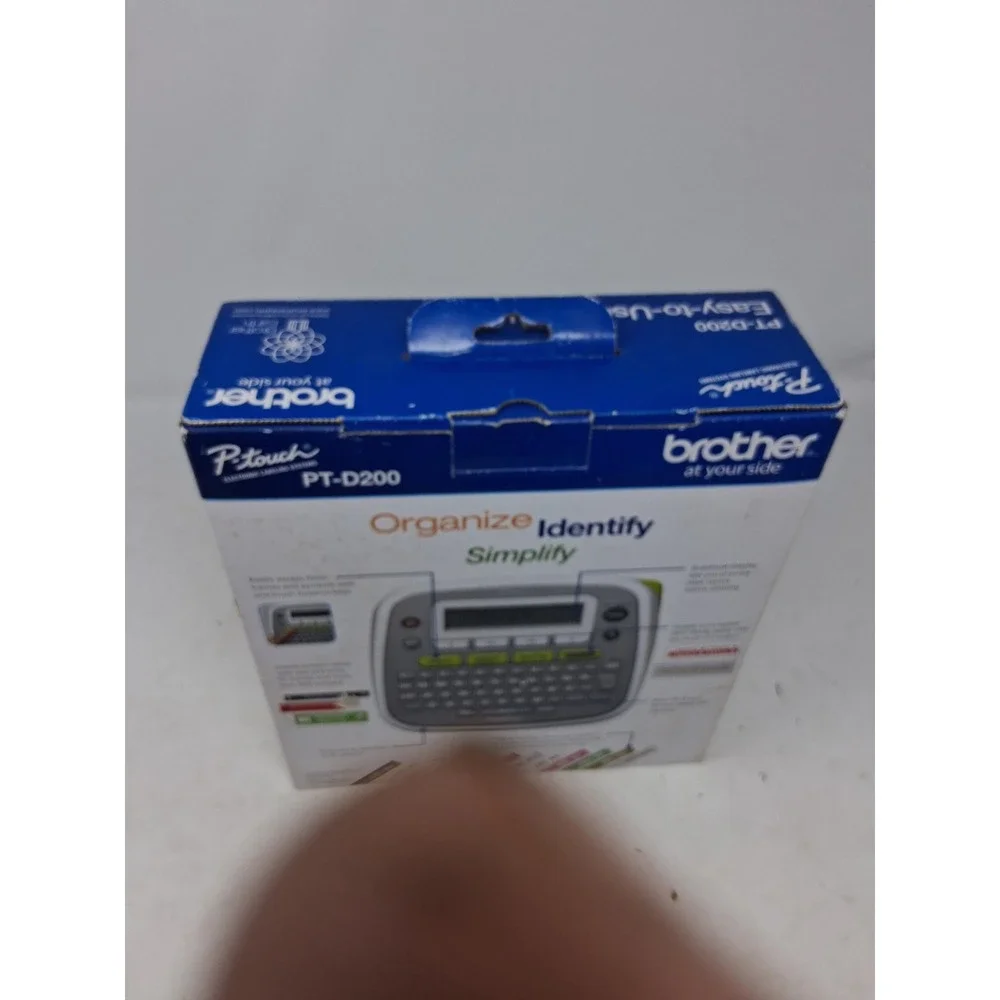 Brother P-Touch PT-D200 Electronic Labeling System Gray White TZe Tape Printer K